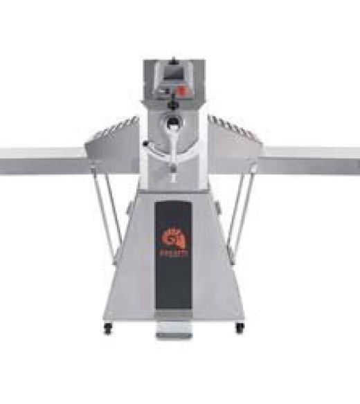 Polin Floorstanding Manual Adjustment Pastry Sheeter - 500mm Wide Belts