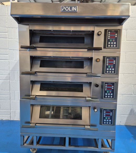 Polin Stratos 8 Tray, (40cm x 60cm Trays) Modular Electric Deck Oven - 4 Decks